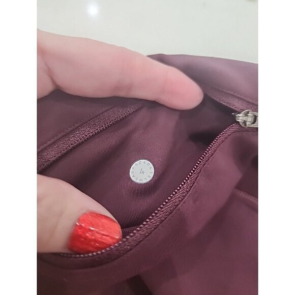 Lululemon Leggings Speed Up Tight Dark Adobe/Maroon Full On Luxtreme Women's 4 - Picture 7 of 8